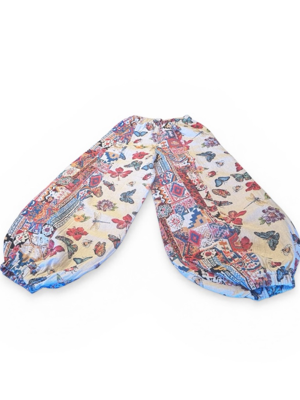 POL Flutterbloom Pants - Cream Multi, Size Small - Picture 14 of 14